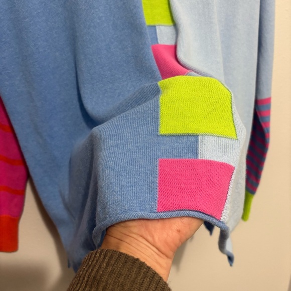 Zaket & Plover Blue Sweater Cashmere and Cotton - Picture 6 of 10